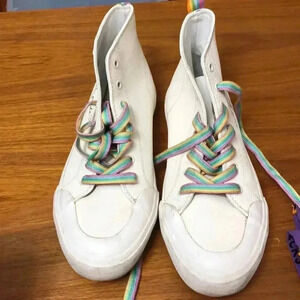 Dolce Vita Walk with Pride White High Top Women's 7